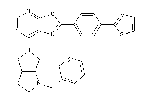 7-(1-benzyl-2,3,3a,4,6,6a-hexahydropyrrolo[2,3-c]pyrrol-5-yl)-2-[4-(2-thienyl)phenyl]oxazolo[5,4-d]pyrimidine