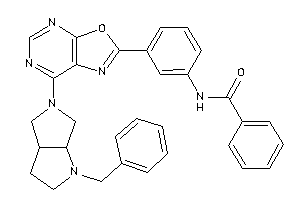 Image of N-[3-[7-(1-benzyl-2,3,3a,4,6,6a-hexahydropyrrolo[3,4-b]pyrrol-5-yl)oxazolo[5,4-d]pyrimidin-2-yl]phenyl]benzamide