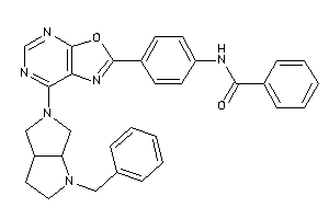 Image of N-[4-[7-(1-benzyl-2,3,3a,4,6,6a-hexahydropyrrolo[3,4-b]pyrrol-5-yl)oxazolo[5,4-d]pyrimidin-2-yl]phenyl]benzamide