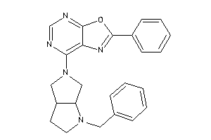 Image of 7-(1-benzyl-2,3,3a,4,6,6a-hexahydropyrrolo[2,3-c]pyrrol-5-yl)-2-phenyl-oxazolo[5,4-d]pyrimidine
