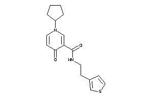 1-cyclopentyl-4-keto-N-[2-(3-thienyl)ethyl]nicotinamide