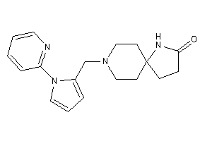 8-[[1-(2-pyridyl)pyrrol-2-yl]methyl]-4,8-diazaspiro[4.5]decan-3-one