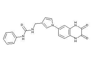 1-[[1-(2,3-diketo-1,4-dihydroquinoxalin-6-yl)pyrrol-3-yl]methyl]-3-phenyl-urea