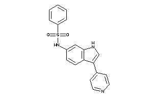 N-[3-(4-pyridyl)-1H-indol-6-yl]benzenesulfonamide