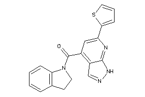 Indolin-1-yl-[6-(2-thienyl)-1H-pyrazolo[3,4-b]pyridin-4-yl]methanone