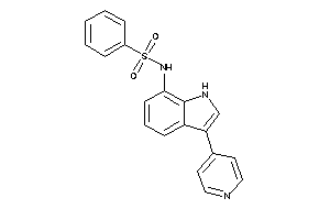 N-[3-(4-pyridyl)-1H-indol-7-yl]benzenesulfonamide