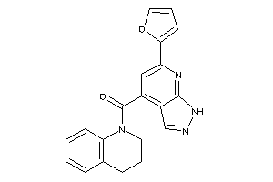 3,4-dihydro-2H-quinolin-1-yl-[6-(2-furyl)-1H-pyrazolo[3,4-b]pyridin-4-yl]methanone