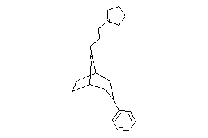 3-phenyl-8-(3-pyrrolidinopropyl)-8-azabicyclo[3.2.1]octane