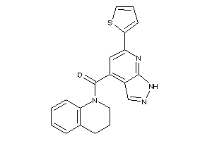 3,4-dihydro-2H-quinolin-1-yl-[6-(2-thienyl)-1H-pyrazolo[3,4-b]pyridin-4-yl]methanone