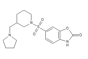 6-[3-(pyrrolidinomethyl)piperidino]sulfonyl-3H-1,3-benzoxazol-2-one