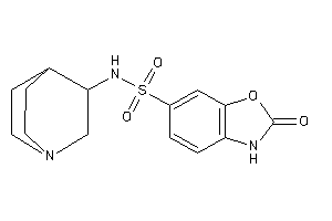 2-keto-N-quinuclidin-3-yl-3H-1,3-benzoxazole-6-sulfonamide