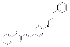Image of N-phenyl-3-[6-(3-phenylpropylamino)-3-pyridyl]acrylamide