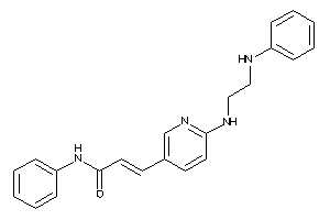 3-[6-(2-anilinoethylamino)-3-pyridyl]-N-phenyl-acrylamide