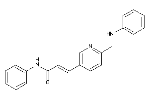Image of 3-[6-(anilinomethyl)-3-pyridyl]-N-phenyl-acrylamide