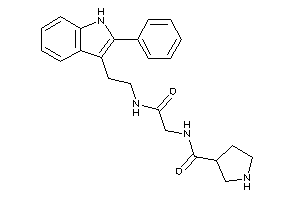 N-[2-keto-2-[2-(2-phenyl-1H-indol-3-yl)ethylamino]ethyl]pyrrolidine-3-carboxamide