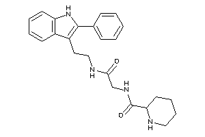 N-[2-keto-2-[2-(2-phenyl-1H-indol-3-yl)ethylamino]ethyl]pipecolinamide