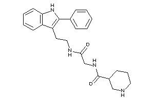N-[2-keto-2-[2-(2-phenyl-1H-indol-3-yl)ethylamino]ethyl]nipecotamide