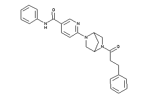 Image of 6-(5-hydrocinnamoyl-2,5-diazabicyclo[2.2.1]heptan-2-yl)-N-phenyl-nicotinamide