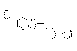 N-[2-[5-(2-furyl)pyrazolo[1,5-a]pyrimidin-2-yl]ethyl]-1H-pyrazole-3-carboxamide