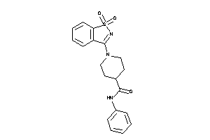 1-(1,1-diketo-1,2-benzothiazol-3-yl)-N-phenyl-isonipecotamide