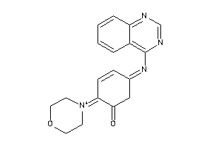 Image of 2-morpholin-4-ium-4-ylidene-5-quinazolin-4-ylimino-cyclohex-3-en-1-one