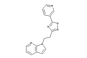 5-(3-pyridyl)-3-(2-pyrrolo[2,3-b]pyridin-1-ylethyl)-1,2,4-oxadiazole