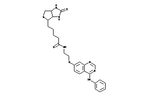 N-[2-(4-anilinoquinazolin-7-yl)oxyethyl]-5-(2-keto-1,3,3a,4,6,6a-hexahydrothieno[3,4-d]imidazol-4-yl)valeramide