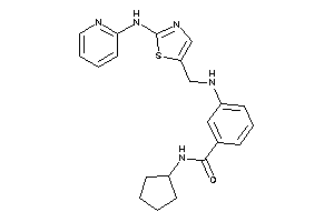 N-cyclopentyl-3-[[2-(2-pyridylamino)thiazol-5-yl]methylamino]benzamide
