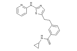 Image of N-cyclopropyl-3-[2-[2-(2-pyridylamino)thiazol-5-yl]ethyl]benzamide