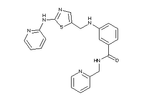 3-[[2-(2-pyridylamino)thiazol-5-yl]methylamino]-N-(2-pyridylmethyl)benzamide