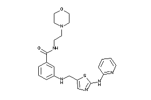 N-(2-morpholinoethyl)-3-[[2-(2-pyridylamino)thiazol-5-yl]methylamino]benzamide