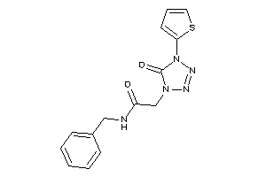 Image of N-benzyl-2-[5-keto-4-(2-thienyl)tetrazol-1-yl]acetamide
