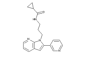 Image of N-[3-[2-(3-pyridyl)pyrrolo[2,3-b]pyridin-1-yl]propyl]cyclopropanecarboxamide