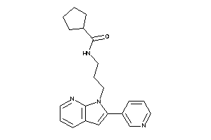 N-[3-[2-(3-pyridyl)pyrrolo[2,3-b]pyridin-1-yl]propyl]cyclopentanecarboxamide