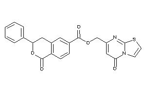 1-keto-3-phenyl-isochroman-6-carboxylic Acid (5-ketothiazolo[3,2-a]pyrimidin-7-yl)methyl Ester