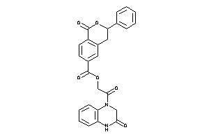 1-keto-3-phenyl-isochroman-6-carboxylic Acid [2-keto-2-(3-keto-2,4-dihydroquinoxalin-1-yl)ethyl] Ester