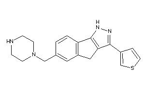 Image of 6-(piperazinomethyl)-3-(3-thienyl)-1,4-dihydroindeno[1,2-c]pyrazole