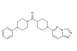 Image of (4-phenylpiperazino)-[1-([1,2,4]triazolo[3,4-f]pyridazin-6-yl)-4-piperidyl]methanone