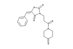 5-benzal-3-[3-keto-3-(4-ketopiperidino)propyl]-2-thioxo-thiazolidin-4-one