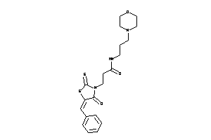 3-(5-benzal-4-keto-2-thioxo-thiazolidin-3-yl)-N-(3-morpholinopropyl)propionamide