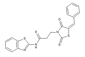 3-(5-benzal-4-keto-2-thioxo-thiazolidin-3-yl)-N-(1,3-benzothiazol-2-yl)propionamide