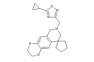 7-[(5-cyclopropyl-1,2,4-oxadiazol-3-yl)methyl]spiro[2,3,6,8-tetrahydro-[1,4]dioxino[2,3-g]isoquinoline-9,1'-cyclopentane]