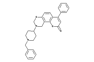 Image of 9-(1-benzyl-4-piperidyl)-4-phenyl-8,10-dihydropyrano[2,3-f][1,3]benzoxazin-2-one