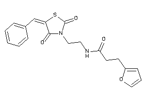 N-[2-(5-benzal-2,4-diketo-thiazolidin-3-yl)ethyl]-3-(2-furyl)propionamide