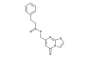 Image of 3-phenylpropionic Acid (5-ketothiazolo[3,2-a]pyrimidin-7-yl)methyl Ester