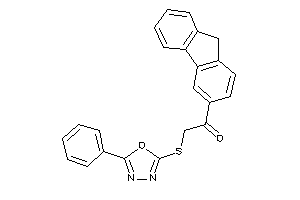 1-(9H-fluoren-3-yl)-2-[(5-phenyl-1,3,4-oxadiazol-2-yl)thio]ethanone