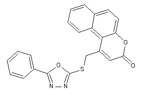 1-[[(5-phenyl-1,3,4-oxadiazol-2-yl)thio]methyl]benzo[f]chromen-3-one