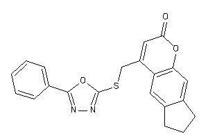 4-[[(5-phenyl-1,3,4-oxadiazol-2-yl)thio]methyl]-7,8-dihydro-6H-cyclopenta[g]chromen-2-one