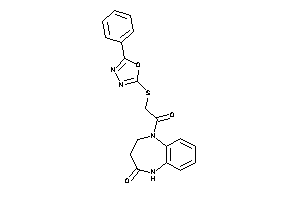 1-[2-[(5-phenyl-1,3,4-oxadiazol-2-yl)thio]acetyl]-3,5-dihydro-2H-1,5-benzodiazepin-4-one