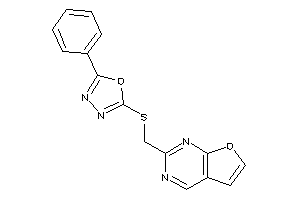Image of 2-[[(5-phenyl-1,3,4-oxadiazol-2-yl)thio]methyl]furo[2,3-d]pyrimidine